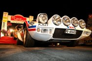 Rallye Český Krumlov: Lancia Stratos pod cílovou rampou (foto: P.Kacerovský)